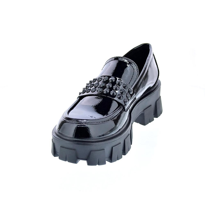 Mocasines Replay zapatos Mujer modelo Cable Negro 