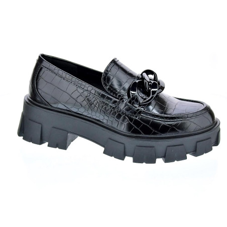 Mocasines Replay zapatos Mujer modelo Cable Negro 