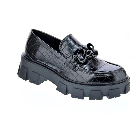 Mocasines Replay zapatos Mujer modelo Cable Negro 