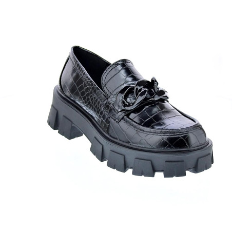 Mocasines Replay zapatos Mujer modelo Cable Negro 