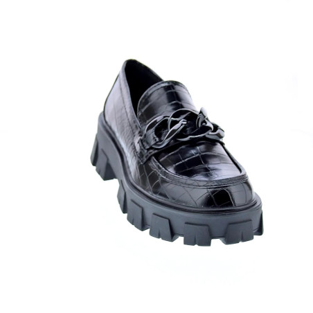 Mocasines Replay zapatos Mujer modelo Cable Negro 