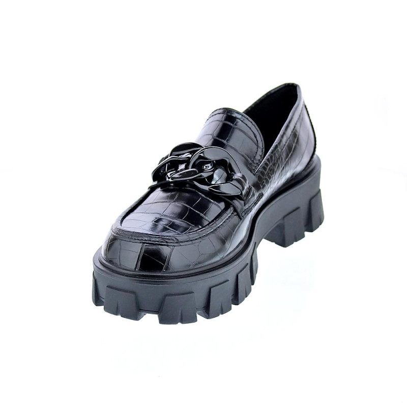 Mocasines Replay zapatos Mujer modelo Cable Negro 