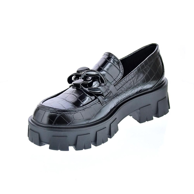 Mocasines Replay zapatos Mujer modelo Cable Negro 
