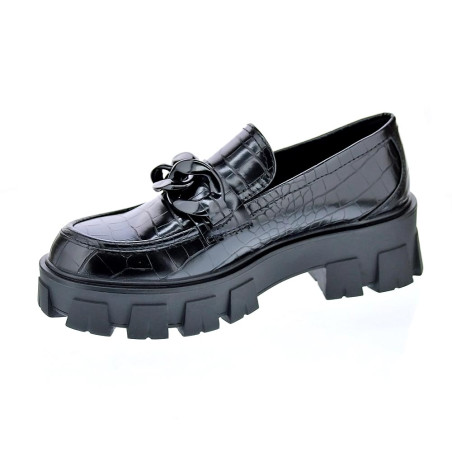Mocasines Replay zapatos Mujer modelo Cable Negro 