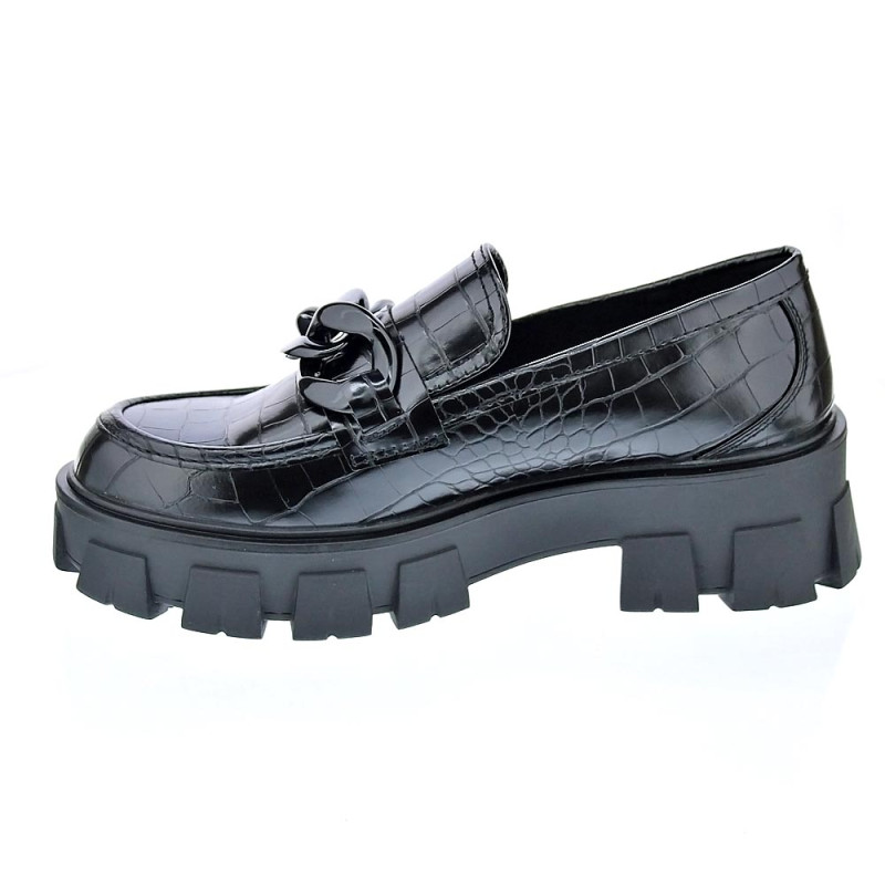 Mocasines Replay zapatos Mujer modelo Cable Negro 