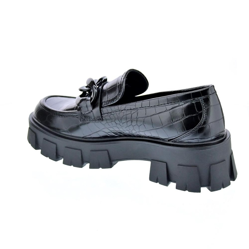 Mocasines Replay zapatos Mujer modelo Cable Negro 