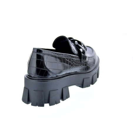 Mocasines Replay zapatos Mujer modelo Cable Negro 