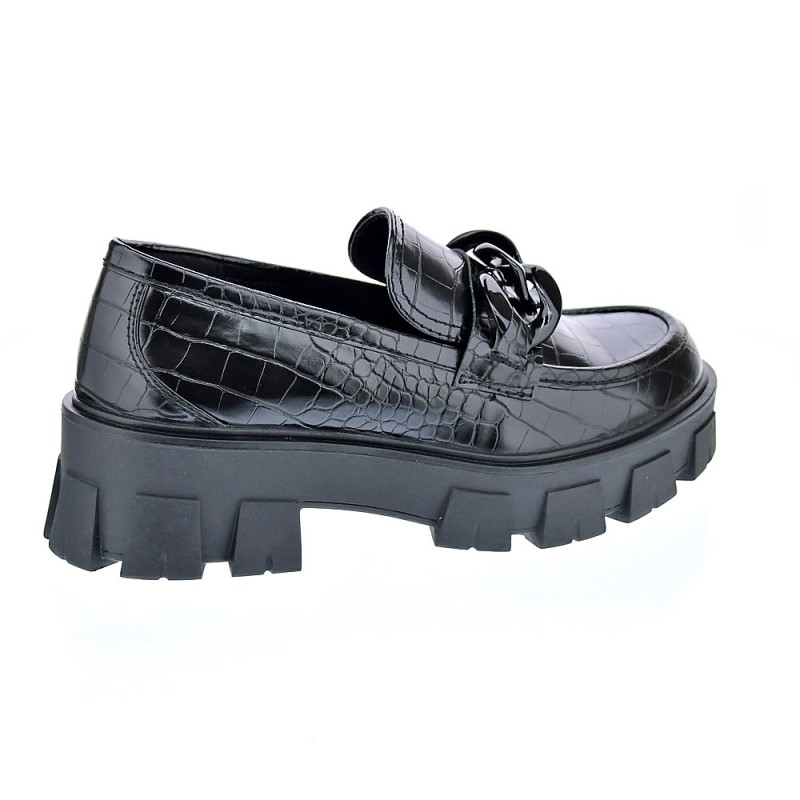 Mocasines Replay zapatos Mujer modelo Cable Negro 
