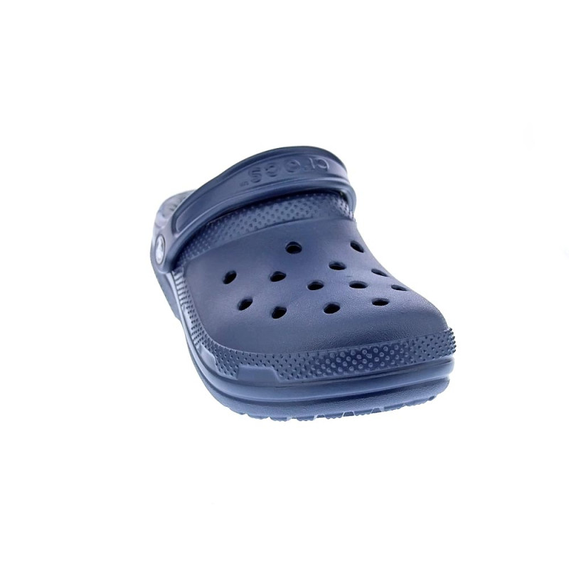 Zuecos Crocs zapatos Mujer modelo Classic Lined Azul 