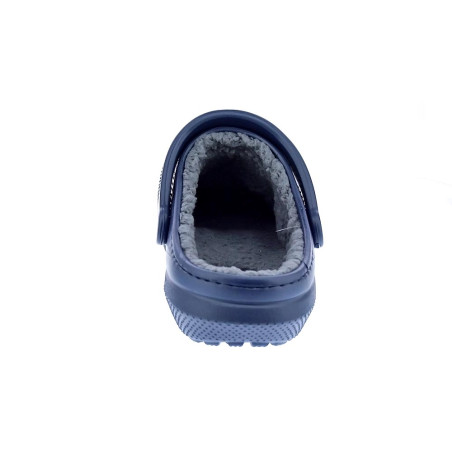 Zuecos Crocs zapatos Mujer modelo Classic Lined Azul 