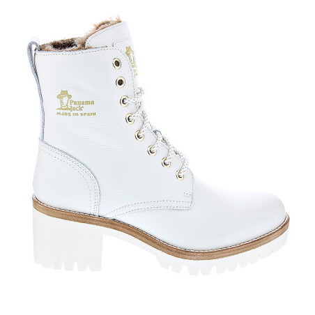 Botines Panama Jack zapatos Mujer modelo Padma B12 Blanco 