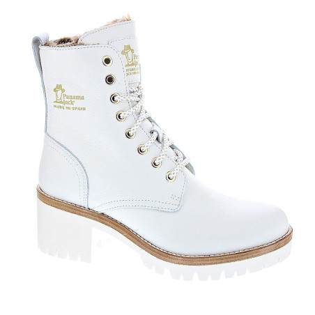 Botines Panama Jack zapatos Mujer modelo Padma B12 Blanco 