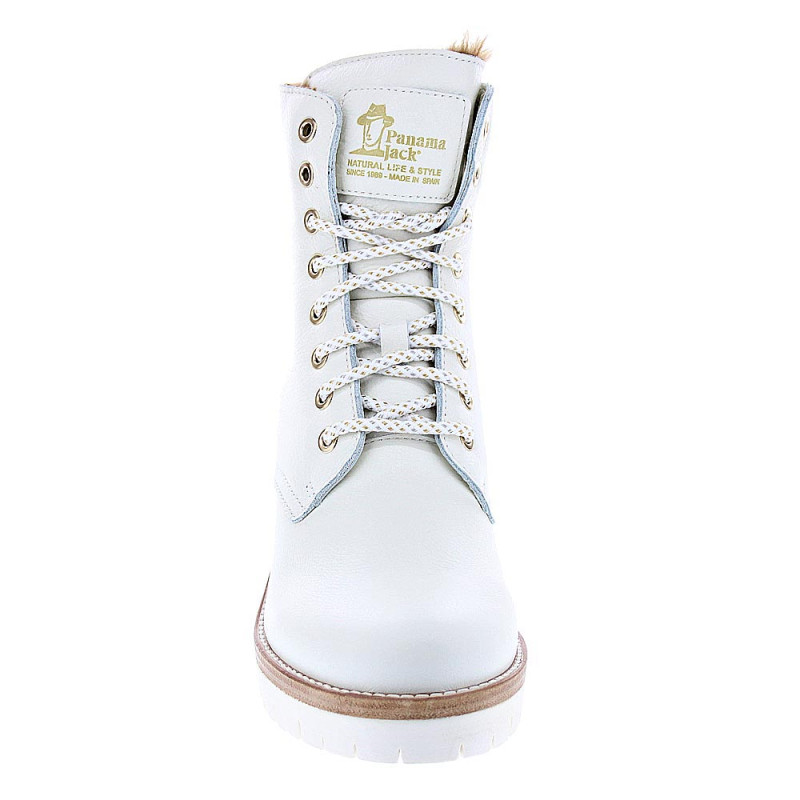 Botines Panama Jack zapatos Mujer modelo Padma B12 Blanco 