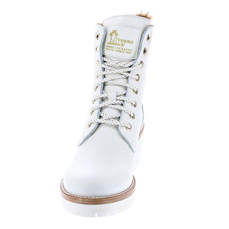Botines Panama Jack zapatos Mujer modelo Padma B12 Blanco 