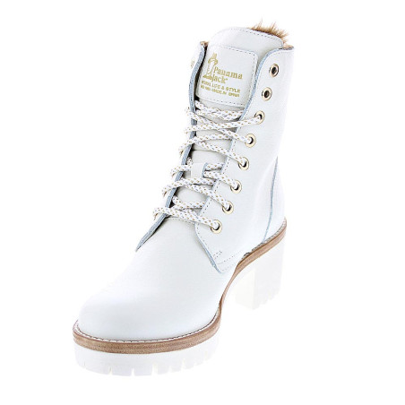 Botines Panama Jack zapatos Mujer modelo Padma B12 Blanco 