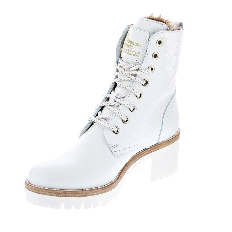 Botines Panama Jack zapatos Mujer modelo Padma B12 Blanco 