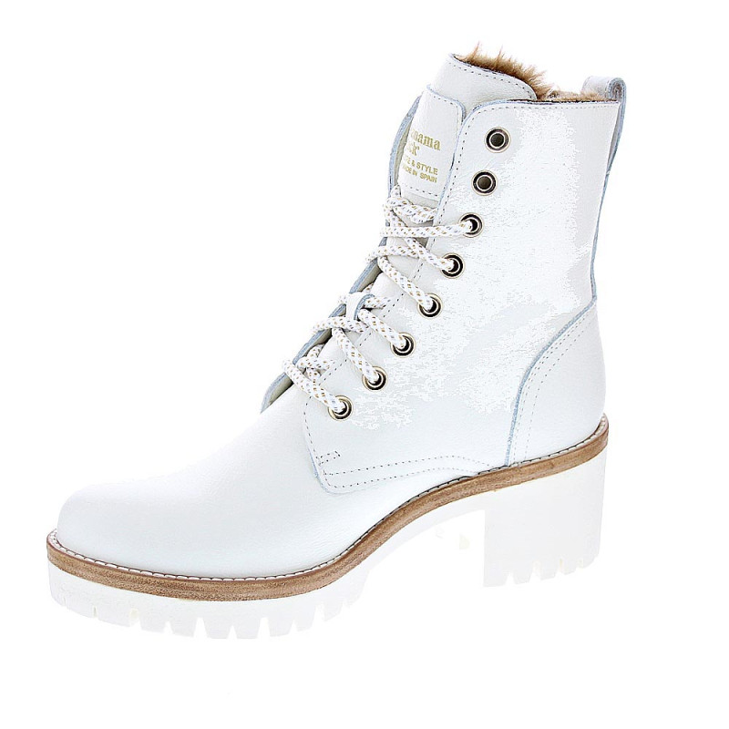 Botines Panama Jack zapatos Mujer modelo Padma B12 Blanco 