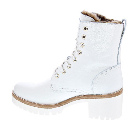 Botines Panama Jack zapatos Mujer modelo Padma B12 Blanco 