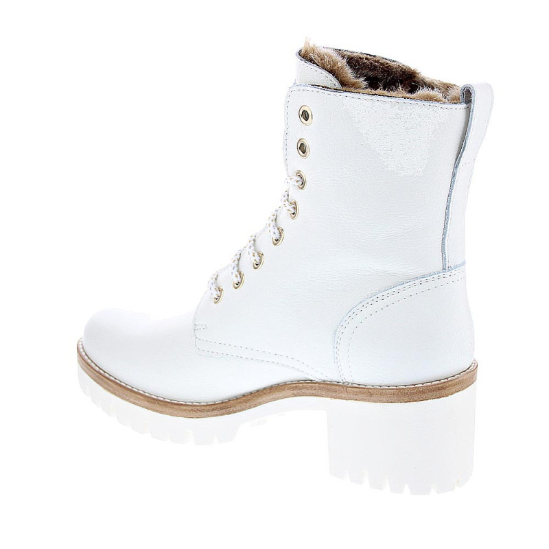 Botines Panama Jack zapatos Mujer modelo Padma B12 Blanco 