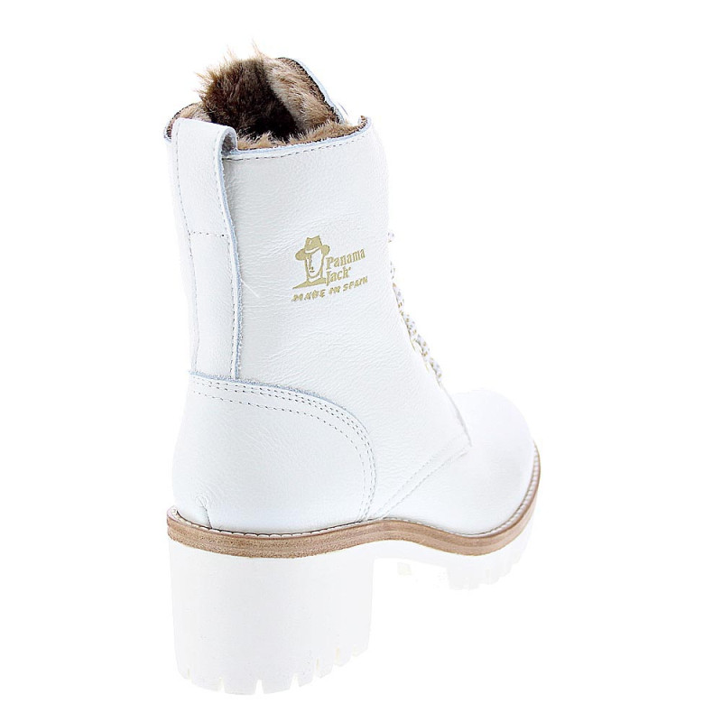 Botines Panama Jack zapatos Mujer modelo Padma B12 Blanco 