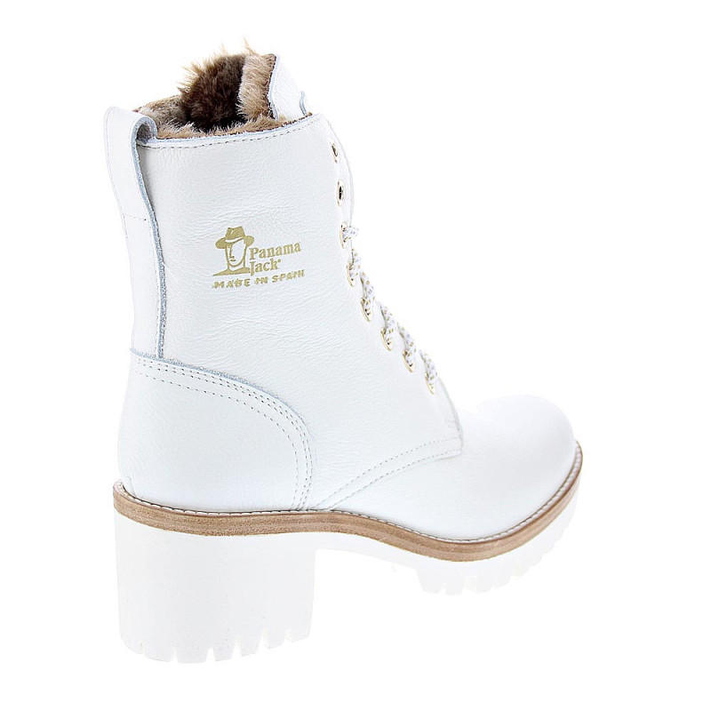 Botines Panama Jack zapatos Mujer modelo Padma B12 Blanco 