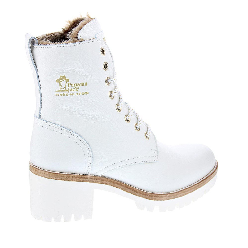 Botines Panama Jack zapatos Mujer modelo Padma B12 Blanco 