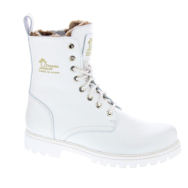 Botines Panama Jack zapatos Mujer modelo Frisia B4 Blanco 