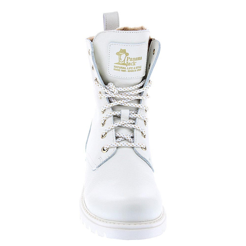 Botines Panama Jack zapatos Mujer modelo Frisia B4 Blanco 
