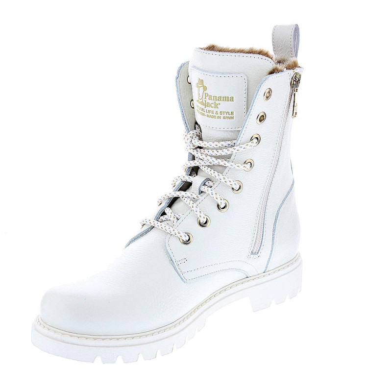 Botines Panama Jack zapatos Mujer modelo Frisia B4 Blanco 