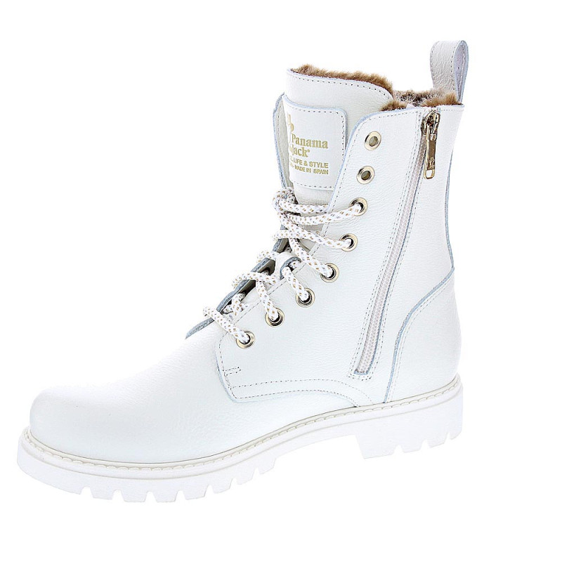 Botines Panama Jack zapatos Mujer modelo Frisia B4 Blanco 