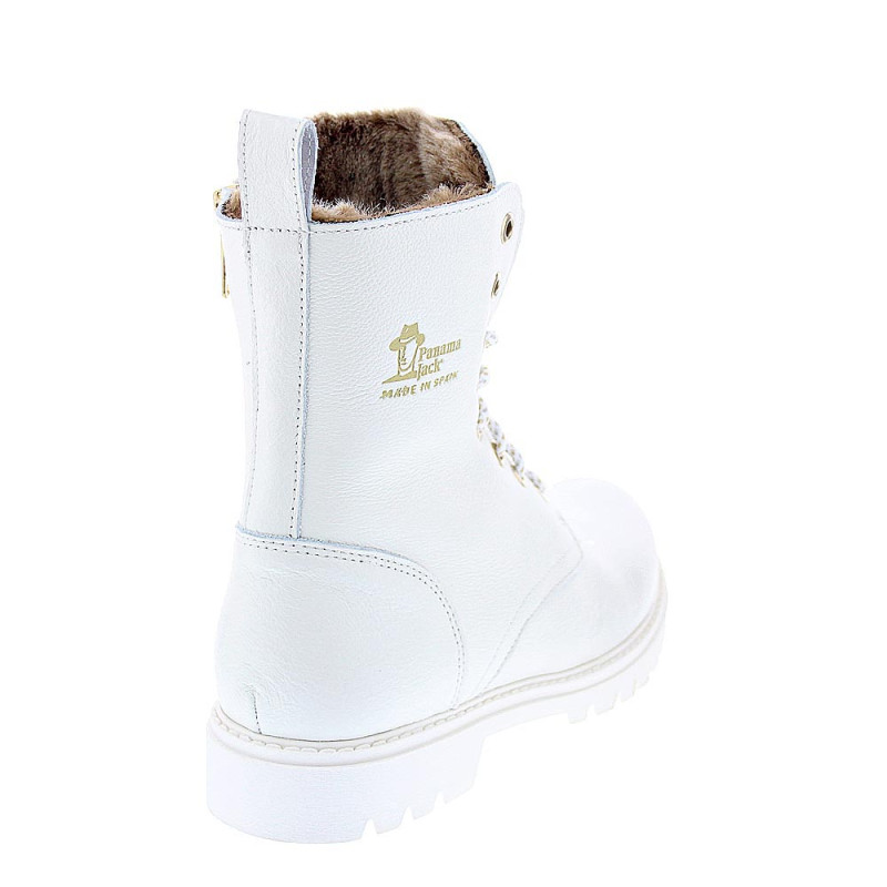 Botines Panama Jack zapatos Mujer modelo Frisia B4 Blanco 