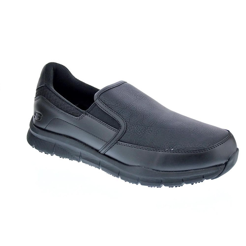 Mocasines Skechers zapatos Hombre modelo Work Negro 