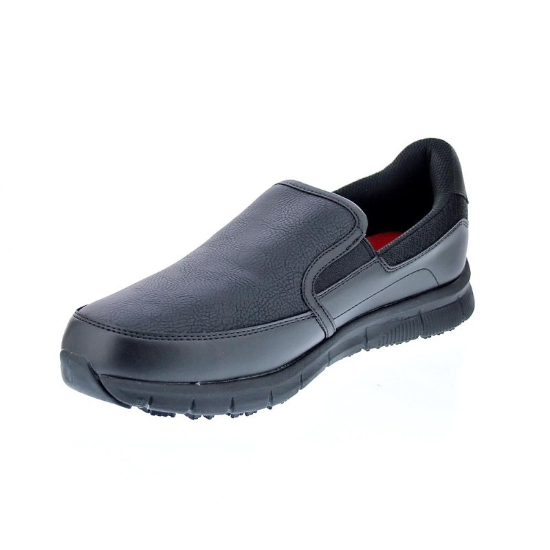 Mocasines Skechers zapatos Hombre modelo Work Negro 
