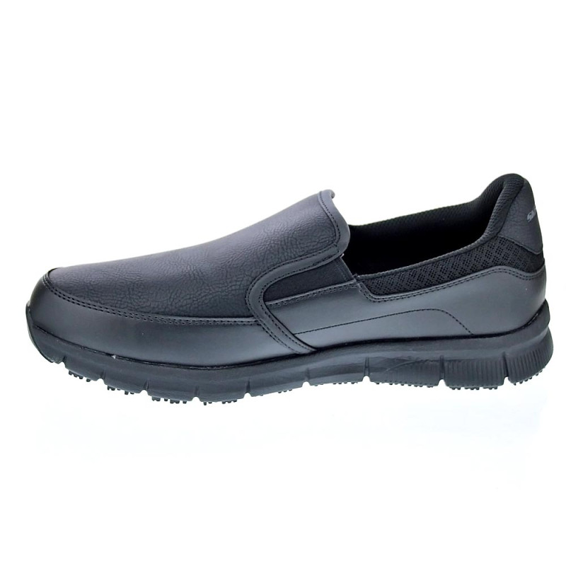 Mocasines Skechers zapatos Hombre modelo Work Negro 