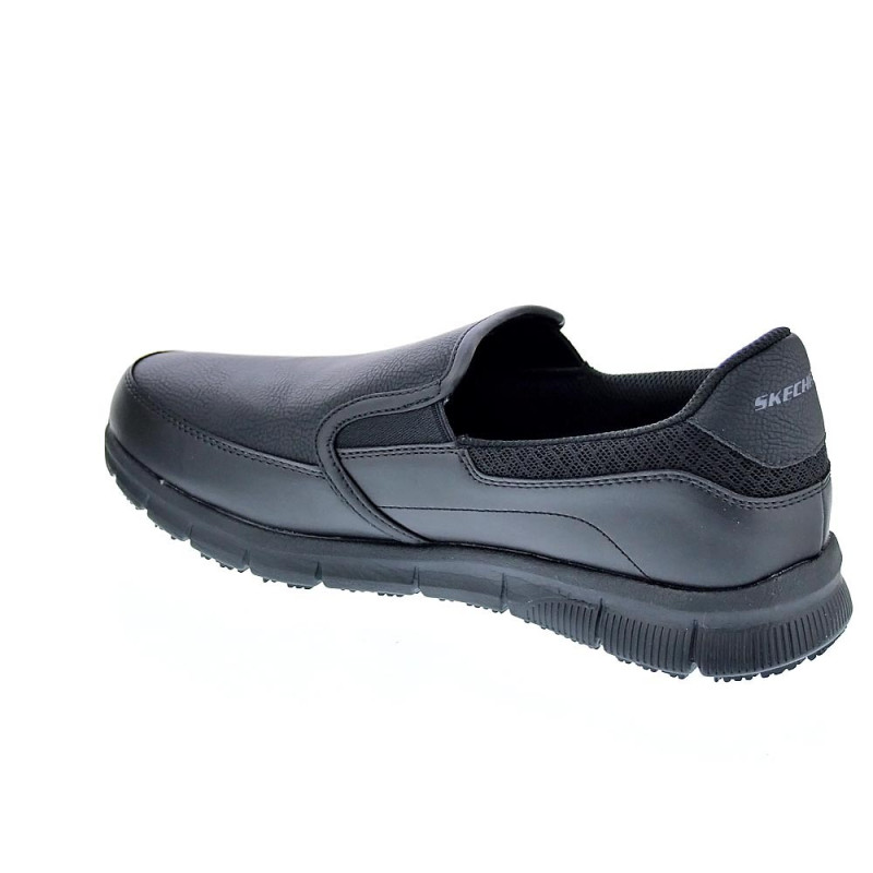 Mocasines Skechers zapatos Hombre modelo Work Negro 