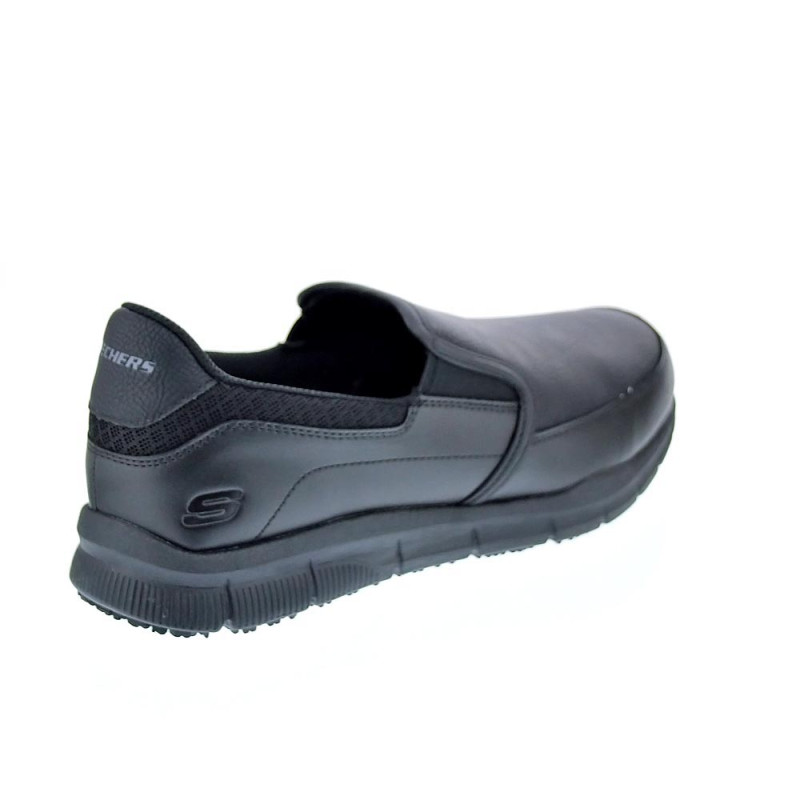 Mocasines Skechers zapatos Hombre modelo Work Negro 