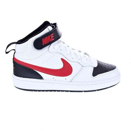 Zapatillas botas Nike zapatos Niño modelo Court Borought Blanco 