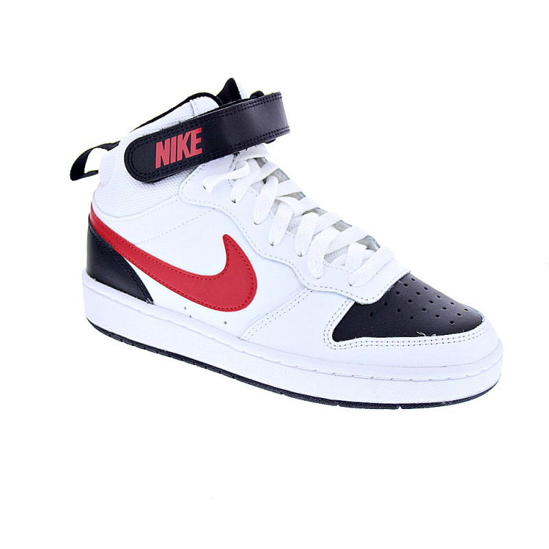 Zapatillas botas Nike zapatos Niño modelo Court Borought Blanco 