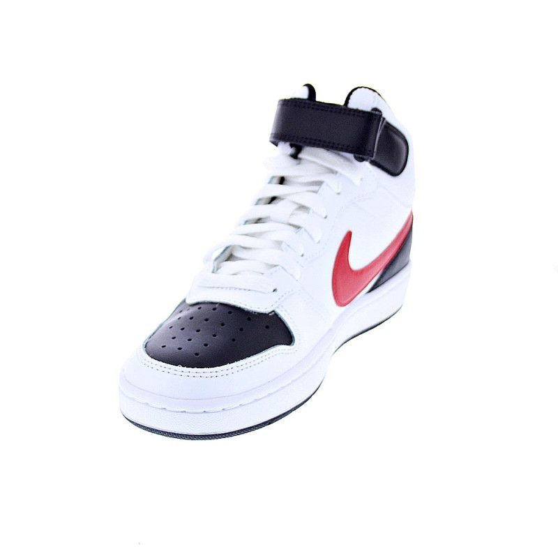 Zapatillas botas Nike zapatos Niño modelo Court Borought Blanco 