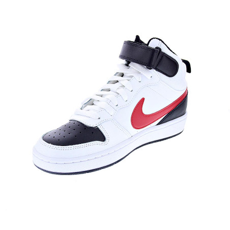 Zapatillas botas Nike zapatos Niño modelo Court Borought Blanco 