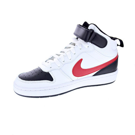 Zapatillas botas Nike zapatos Niño modelo Court Borought Blanco 