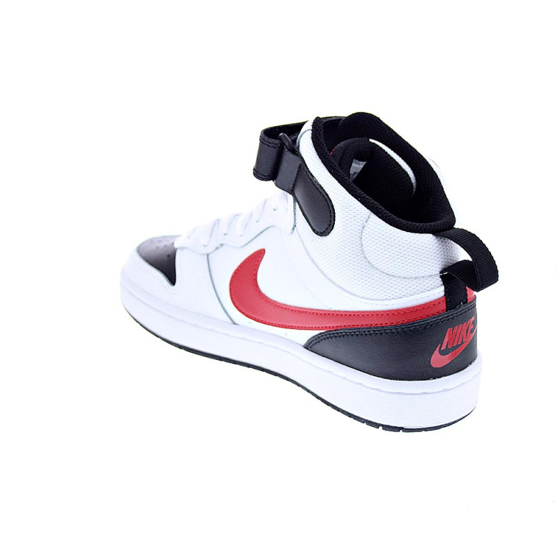 Zapatillas botas Nike zapatos Niño modelo Court Borought Blanco 