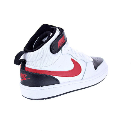 Zapatillas botas Nike zapatos Niño modelo Court Borought Blanco 