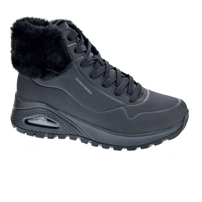 Zapatillas botas Skechers zapatos Mujer modelo Uno Rugged Negro 