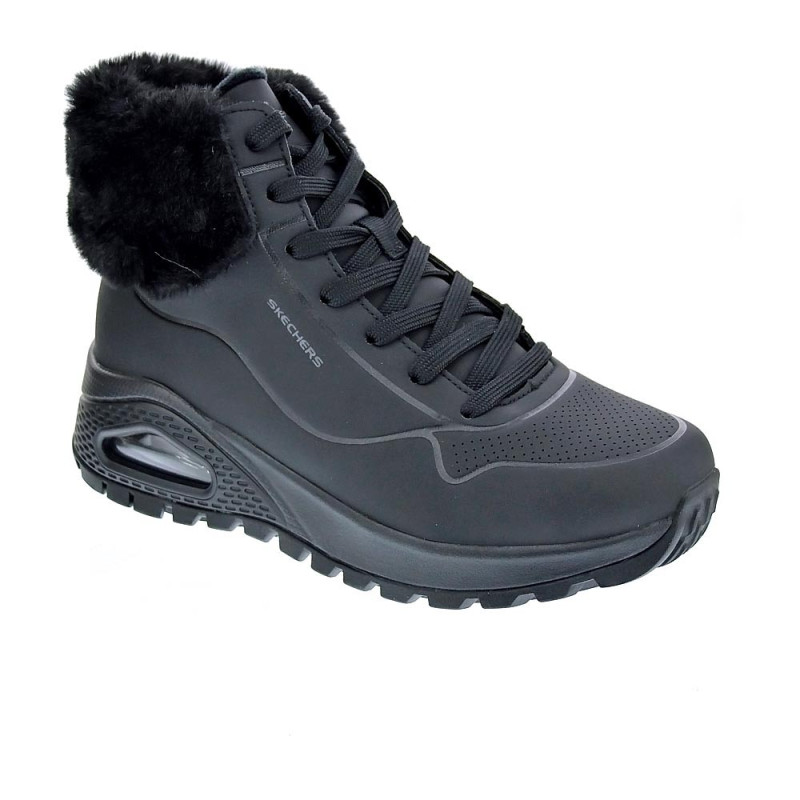 Zapatillas botas Skechers zapatos Mujer modelo Uno Rugged Negro 