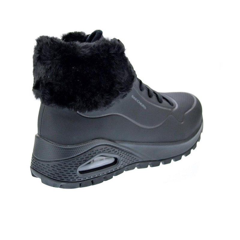 Zapatillas botas Skechers zapatos Mujer modelo Uno Rugged Negro 