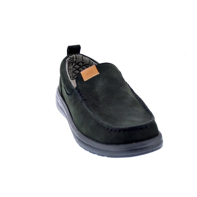 Mocasines Hey Dude zapatos Hombre modelo Wally Grip Negro Elástico