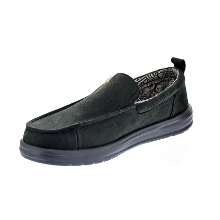 Mocasines Hey Dude zapatos Hombre modelo Wally Grip Negro Elástico