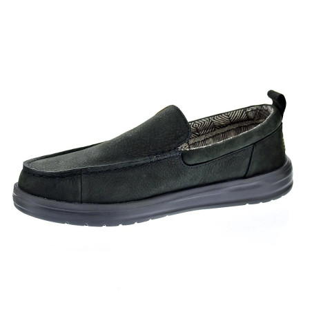Mocasines Hey Dude zapatos Hombre modelo Wally Grip Negro Elástico