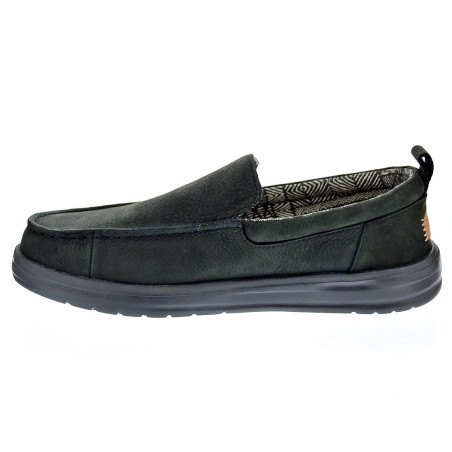 Mocasines Hey Dude zapatos Hombre modelo Wally Grip Negro Elástico